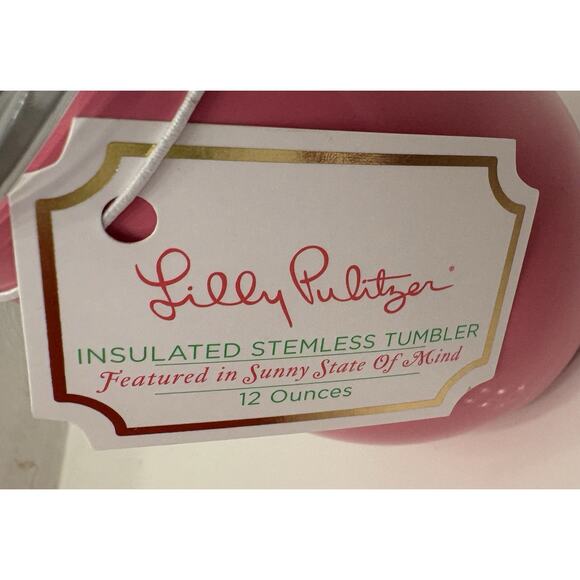 Lilly Pulitzer Sunny State Of Mind Insulated Stemless Tumbler Pink - Picture 5 of 7